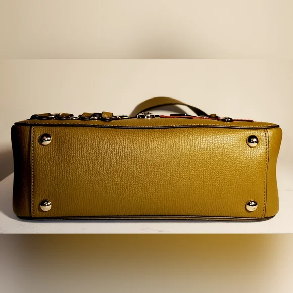 Henri bendel Green tan military shoulder bag crossbody with a bendel wallet - Picture 3 of 11